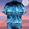 High Quality 2022 Authentic Hawaiian Aloha Shirts Burning Blue Horses