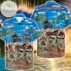 High Quality Hawaii Tropical Motorcycles Unisex Hawaiian Aloha Shirts H