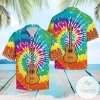 High Quality Hawaiian Aloha Shirts Guitar Tie Dye