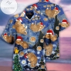 High Quality Hawaiian Aloha Shirts Starry Cat Christmas