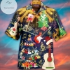 High Quality Lets Chill With Christmas Guitar Unisex Authentic Hawaiian Shirt 2022