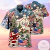 High Quality Patriotism American On Christmas Authentic Hawaiian Shirt 2022