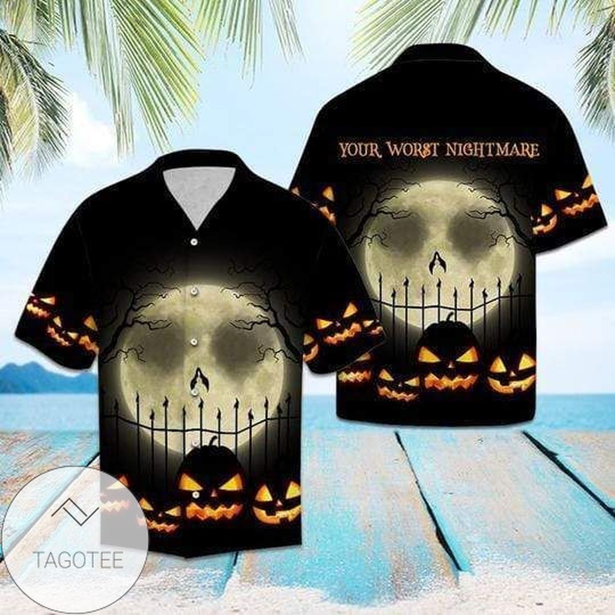 High Quality You Worst Nightmare Halloween Moon 2022 Authentic Hawaiian Shirts