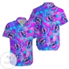 Hippie Neon Mushrooms Psychedelic Hallucination Aloha Authentic Hawaiian Shirt 2022s V