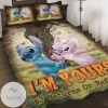 I'm Yours No Returns Or Refunds Stitch And His Girlfriend Quilt Bedding Set