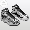 Jack Skellington Air Jordan 13 Shoes For Fan Black White Sneaker