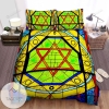 Judaism Menorah Star Of David Glass Bed Sheets Spread Comforter Duvet Cover Bedding Sets 2022
