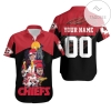 Kansas City Chiefs Andy Reid & Team Wolf Nfl 2020 Super Bowl 3d Authentic Hawaiian Shirt 2022