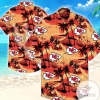 Kansas City Chiefs Coconut Tree Hawaiian Shirt 3d