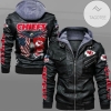 Kansas City Chiefs NFL Eagle Men's Hooded Leather Jacket