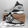 Las Vegas Raiders Custom No91 Air Jordan 13 Shoes Sneakers