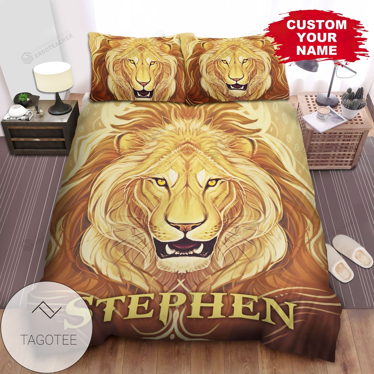 Lion Art Bed Sheets Spread Comforter Duvet Cover Bedding Sets 2022