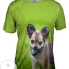 Longhaired Chihuahua Mens All Over Print T-shirt