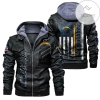 Los Angeles Chargers NFL Sport Leather Jacket Zip Hoodie