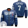 Los Angeles Dodgers Julio Urias 7 Mlb Blue Jersey Inspired Style Bomber Jacket