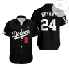 Los Angeles Dodgers Kobe Bryant Front 8 Back 24 2020 Mlb Black Jersey Inspired Style Gift For Los Angeles Dodgers Fans Authentic Hawaiian Shirt 2022