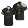 Los Angeles Rams Aaron Donald #99 Nfl Great Player Black Golden Edition Vapor Limited Jersey Style Gift For Rams Fans Authentic Hawaiian Shirt 2022
