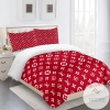 Louis Vuiton Red White 1 Bedding Sets Duvet Cover Sheet Cover Pillow Cases Luxury Bedroom Sets 2022