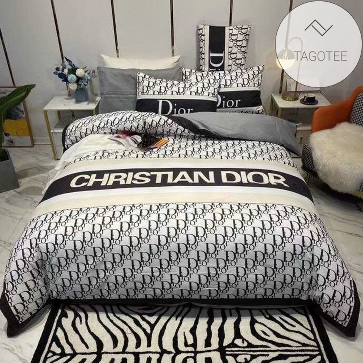 Luxury Christian Dior Brand Type 21 Bedding Sets Duvet Cover Dior Bedroom Sets 2022