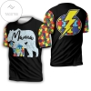 Mama Bear & Son Autism Support 3d All Over Print T-shirt