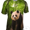 Mama Panda Forest Mens All Over Print T-shirt