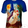 Marc Chagal - The Betrothed And Eiffel Tower (1913) Mens All Over Print T-shirt