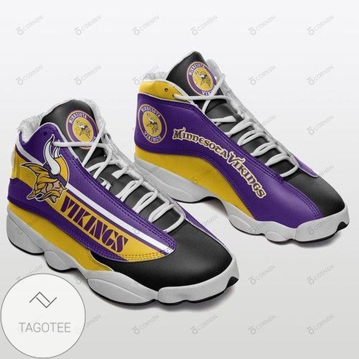 Minnesota Vikings Personalized Air Jordan 13 Shoes Sport Sneakers For Fan