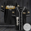 Modelo Negra Beer Logo Baseball Jersey Shirt