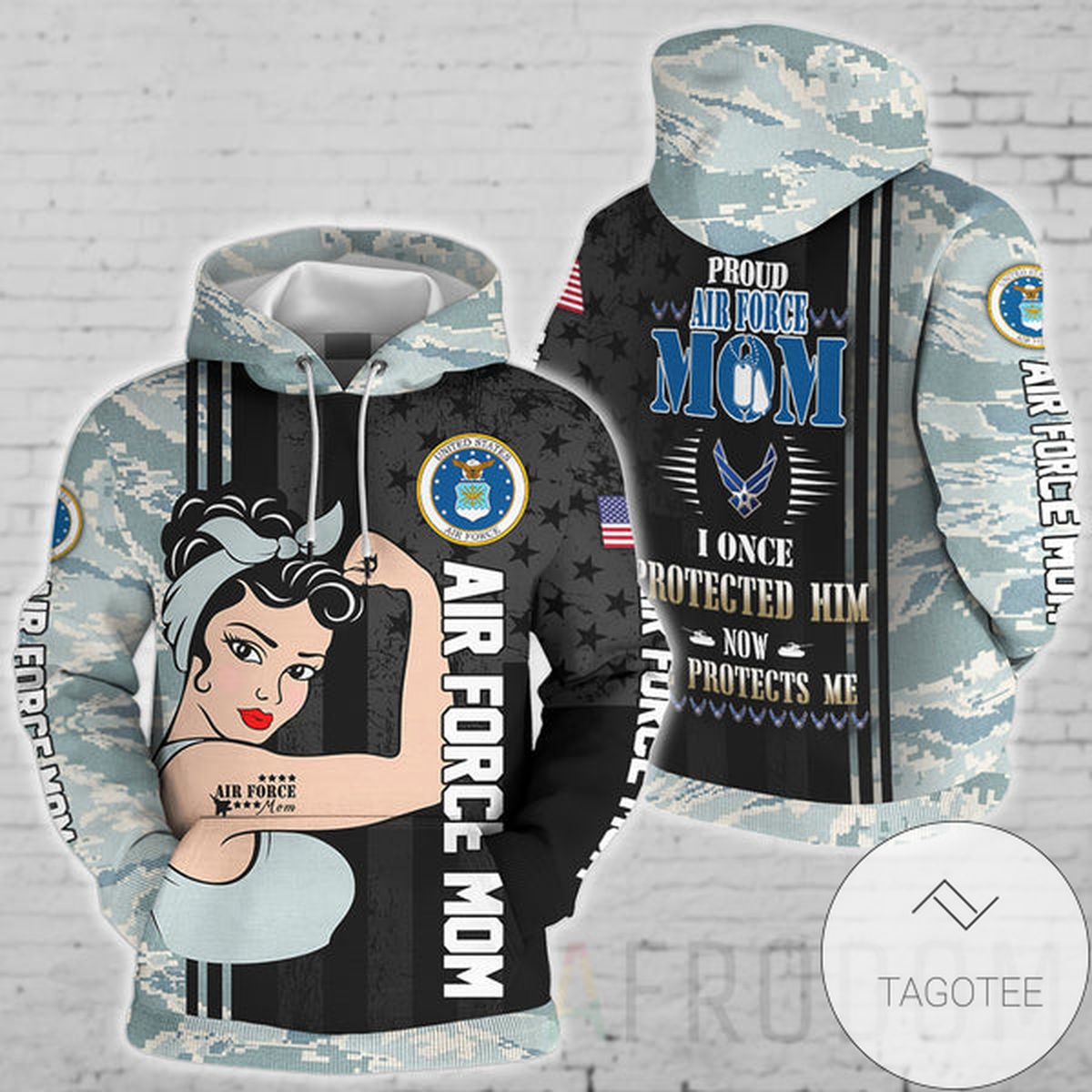 Mother's Day Air Force 3d All Over Print Hoodie And Zipper Hoodie Jacket
