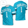 Muggsy Bogues Charlotte Hornets 1992-93 Hardwood Classics Teal Jersey 3d All Over Print T-shirt