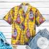 Music Instrument Ukulele Hawaiian Shirt For Men With Vibrant Colors And Textures