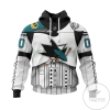 NHL San Jose Sharks Star Wars May The 4th Be With You White Personalized Jersey All Over Print Hoodie Shirt Zipper Jacket