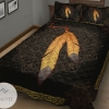 Native American Indian Feathers Quilt Bed Sheets Spread Duvet Cover Bedding Sets 2022
