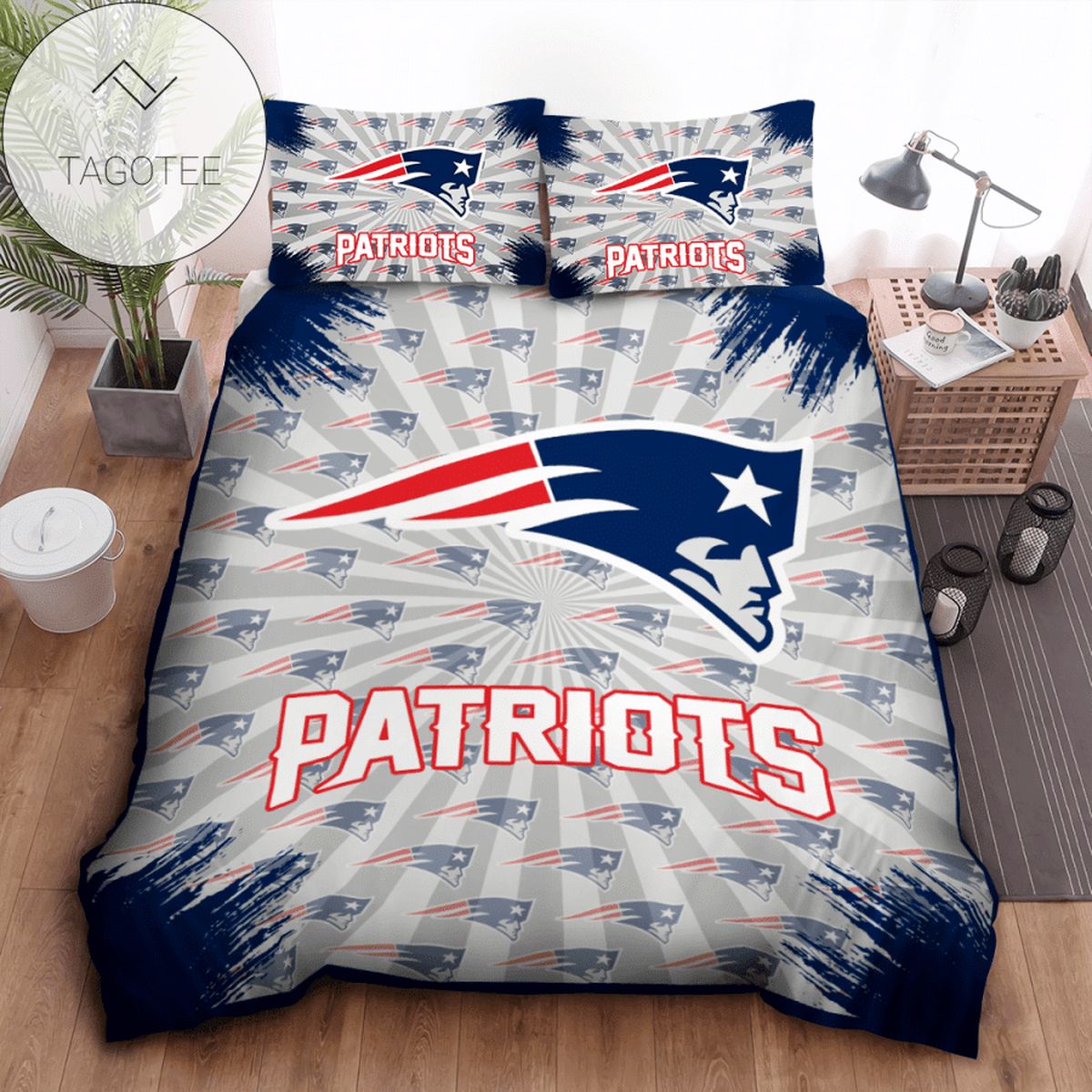 New England Patriots Bedding Sets Duvet Cover Luxury Brand Bedroom Sets NEP3 2022