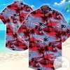 New England Patriots Coconut Tree Hawaiian Shirt 3d