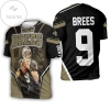 New Orleans Saints Drew Brees 3d All Over Print T-shirt