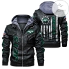 New York Jets NFL Sport Leather Jacket Zip Hoodie