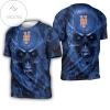 New York Mets Mlb Fan Skull 3d All Over Print T-shirt