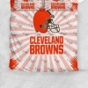 Nfl Cleveland Browns Bedding Set Duvet Cover Set Bedroom Set Nfl Bedding Set 2022