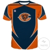 Nfl Football Chicago Bears Men’s All Over Print T-shirt 3d Short Sleeve O Neck