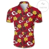 Nfl Kansas City Chiefs Tropical Flower Authentic Hawaiian Shirt 2022