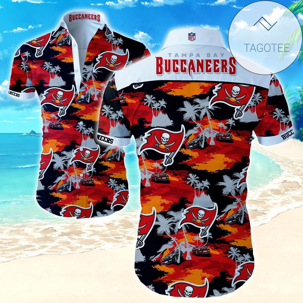 Nfl Tampa Bay Buccaneers 2022 Authentic Hawaiian Shirt Ens Summer Button