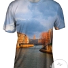 Notre Dame Sundown View Mens All Over Print T-shirt
