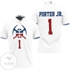 Nuggets Michael Porter Jr 2020-21 Earned Edition White All Over Print Polo Shirt