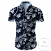 Oakland Raiders Authentic Hawaiian Shirt 2022 Tropical Flower Short Sleeve Slim Fit Body