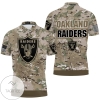 Oakland Raiders Camo Pattern 3d Jersey All Over Print Polo Shirt