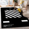 Off White Displate Stripes Area Rug Fashion Brand Rug Floor Decor Home Decor