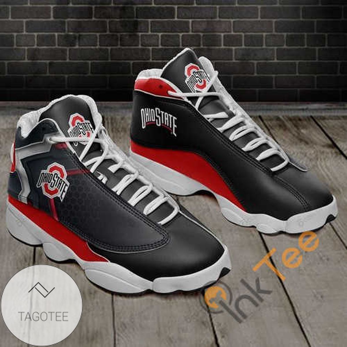Ohio State Buckeyes 13 Personalized Air Jordan 13 Shoes Sneakers