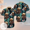 Order 2022 Authentic Hawaiian Shirts Skull Flower Dh