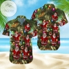 Order Christmas Santa Claus Light Funny Hawaiian Aloha Shirts V